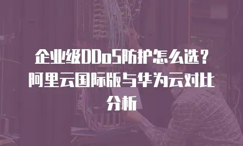 企业级DDoS防护怎么选？阿里云国际版与华为云对比分析
