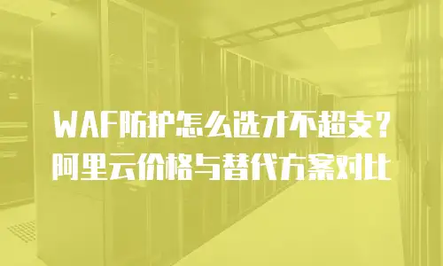 WAF防护怎么选才不超支？阿里云价格与替代方案对比