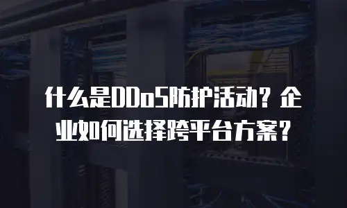 什么是DDoS防护活动？企业如何选择跨平台方案？