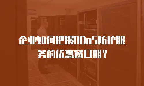 企业如何把握DDoS防护服务的优惠窗口期？