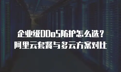 企业级DDoS防护怎么选？阿里云套餐与多云方案对比