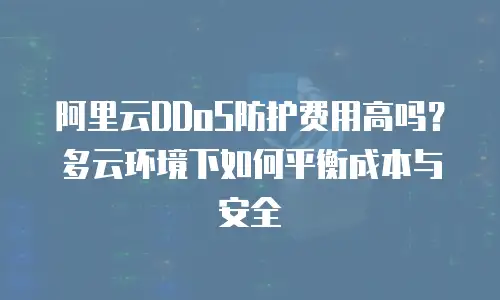 阿里云DDoS防护费用高吗？多云环境下如何平衡成本与安全