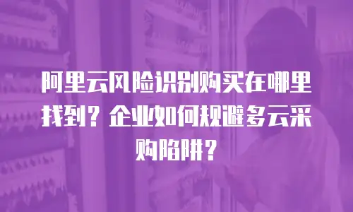 阿里云风险识别购买在哪里找到？企业如何规避多云采购陷阱？