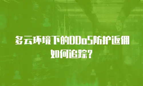多云环境下的DDoS防护返佣如何追踪？