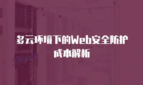 多云环境下的Web安全防护成本解析