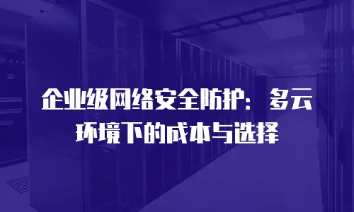 企业级网络安全防护：多云环境下的成本与选择