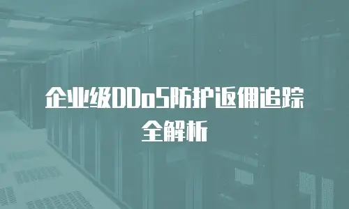 企业级DDoS防护返佣追踪全解析