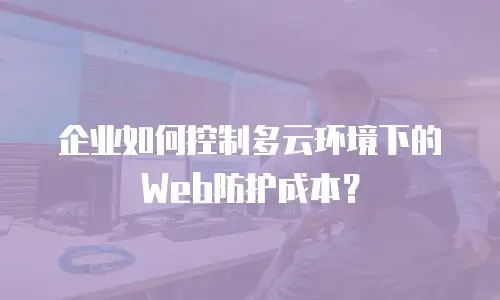 企业如何控制多云环境下的Web防护成本？