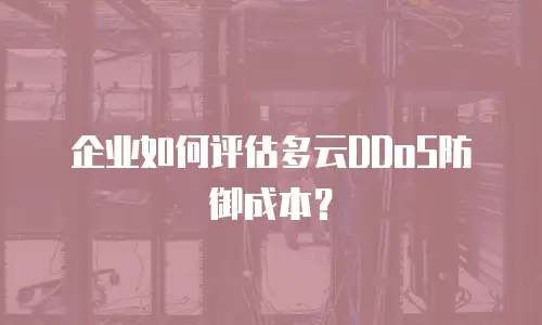 企业如何评估多云DDoS防御成本？