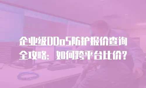 企业级DDoS防护报价查询全攻略：如何跨平台比价？