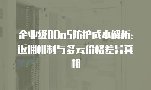 企业级DDoS防护成本解析：返佣机制与多云价格差异真相