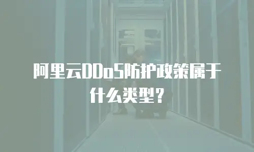 阿里云DDoS防护政策属于什么类型？
