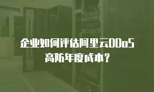 企业如何评估阿里云DDoS高防年度成本？