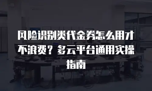 风险识别类代金券怎么用才不浪费？多云平台通用实操指南