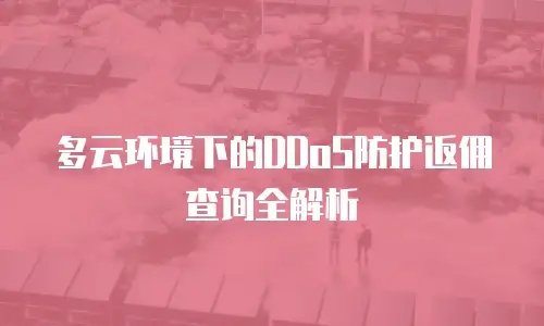 多云环境下的DDoS防护返佣查询全解析