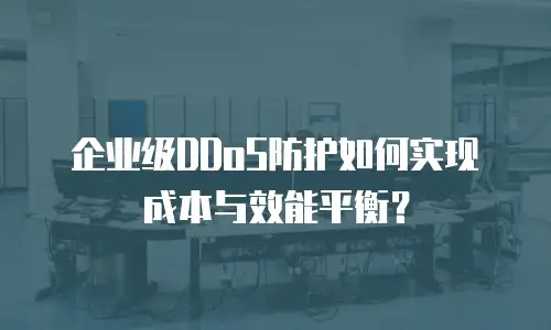 企业级DDoS防护如何实现成本与效能平衡？