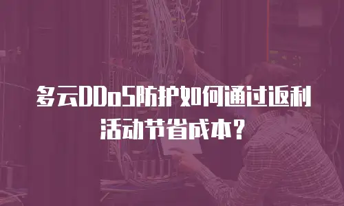 多云DDoS防护如何通过返利活动节省成本？