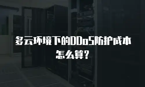 多云环境下的DDoS防护成本怎么算？