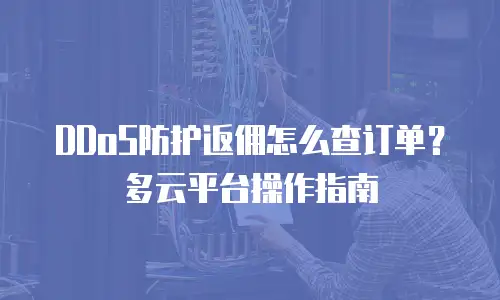 DDoS防护返佣怎么查订单？多云平台操作指南