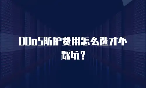 DDoS防护费用怎么选才不踩坑？