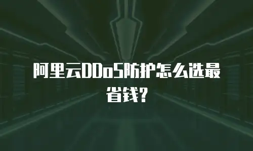 阿里云DDoS防护怎么选最省钱？