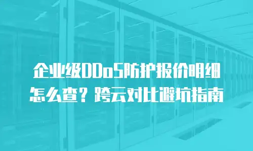 企业级DDoS防护报价明细怎么查？跨云对比避坑指南