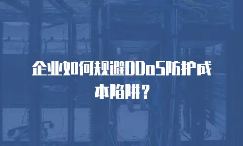 企业如何规避DDoS防护成本陷阱？
