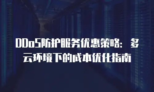 DDoS防护服务优惠策略：多云环境下的成本优化指南