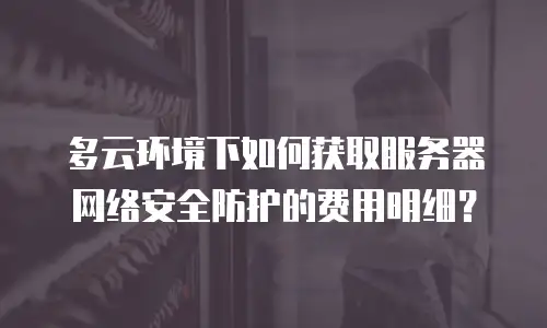 多云环境下如何获取服务器网络安全防护的费用明细？