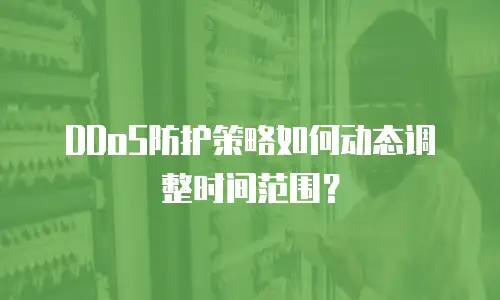 DDoS防护策略如何动态调整时间范围？