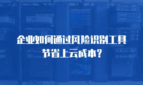 企业如何通过风险识别工具节省上云成本？