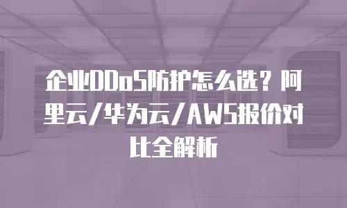 企业DDoS防护怎么选？阿里云/华为云/AWS报价对比全解析