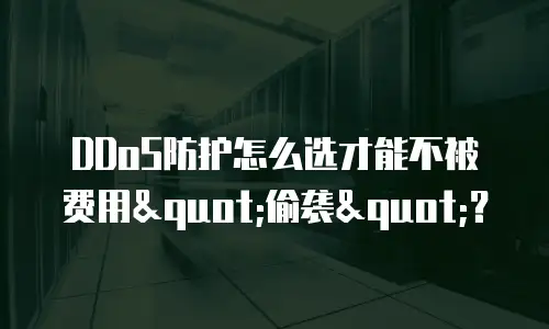 DDoS防护怎么选才能不被费用