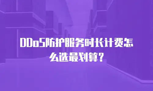 DDoS防护服务时长计费怎么选最划算？