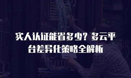 实人认证能省多少？多云平台差异化策略全解析