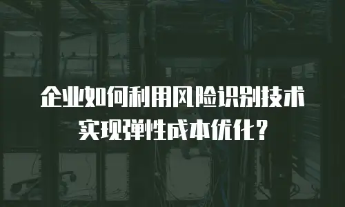 企业如何利用风险识别技术实现弹性成本优化？