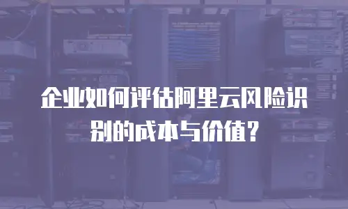 企业如何评估阿里云风险识别的成本与价值？