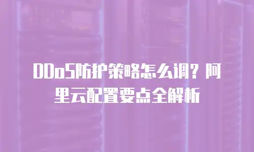 DDoS防护策略怎么调？阿里云配置要点全解析