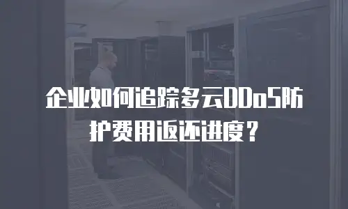 企业如何追踪多云DDoS防护费用返还进度？