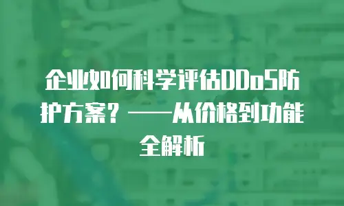 企业如何科学评估DDoS防护方案？——从价格到功能全解析