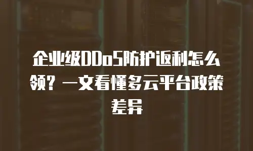 企业级DDoS防护返利怎么领？一文看懂多云平台政策差异
