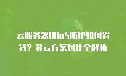 云服务器DDoS防护如何省钱？多云方案对比全解析