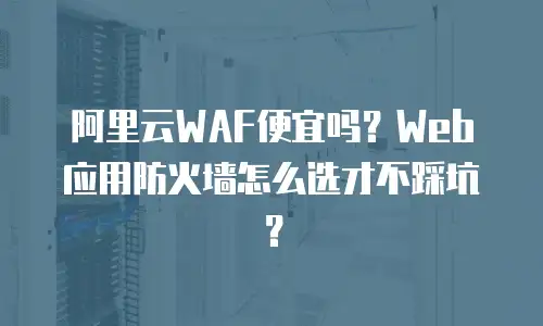 阿里云WAF便宜吗？Web应用防火墙怎么选才不踩坑？