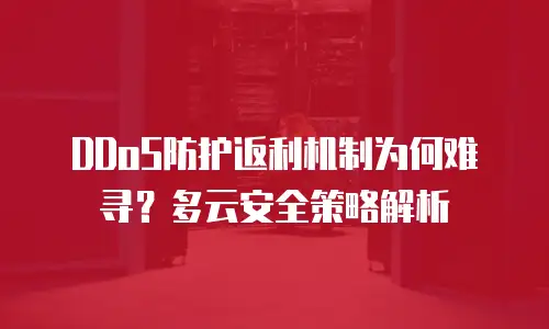 DDoS防护返利机制为何难寻？多云安全策略解析