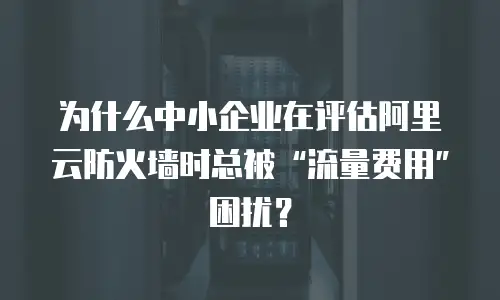 为什么中小企业在评估阿里云防火墙时总被“流量费用”困扰？