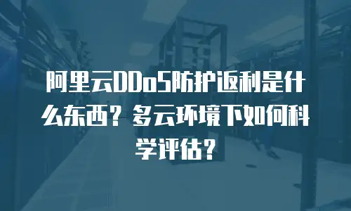 阿里云DDoS防护返利是什么东西？多云环境下如何科学评估？