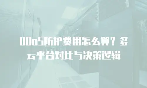 DDoS防护费用怎么算？多云平台对比与决策逻辑