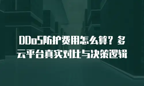 DDoS防护费用怎么算？多云平台真实对比与决策逻辑