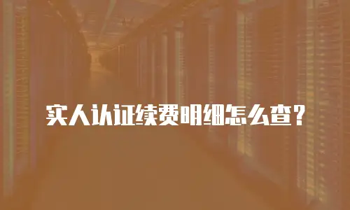 阿里云实人认证续费在哪里查看到,阿里云实人认证续费在哪里查看到明细