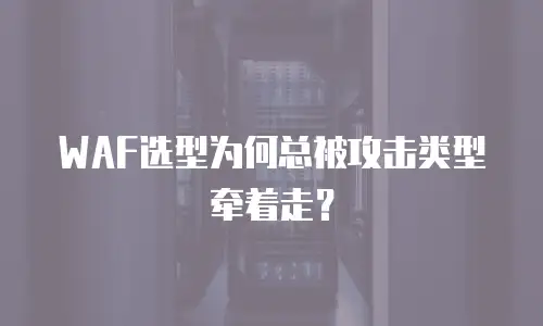WAF选型为何总被攻击类型牵着走？